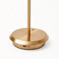 Tall Rechargeable Lamp With Blue Lotus Lampshade|Mrs. Alice Discount