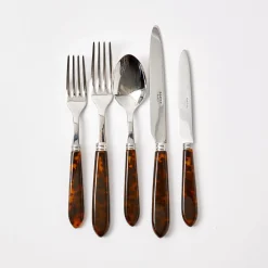 Tortoiseshell Cutlery (5 Piece)|Mrs. Alice Discount