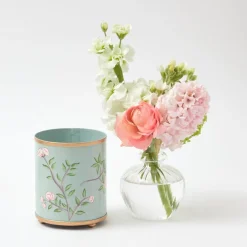Velvet Oak Tole Candle Pot|Mrs. Alice Sale