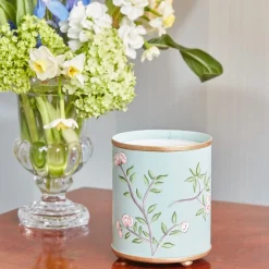 Velvet Oak Tole Candle Pot|Mrs. Alice Best