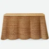 Vivienne Rattan Scalloped Console Table|Mrs. Alice Best