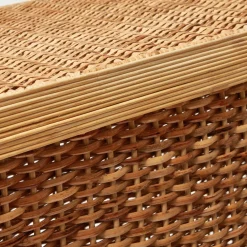 Vivienne Rattan Scalloped Console Table|Mrs. Alice Best