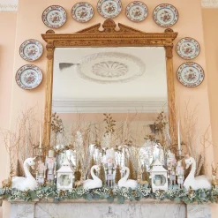 White & Gold Pagoda Lantern|Mrs. Alice Discount