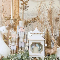 White & Gold Pagoda Lantern|Mrs. Alice