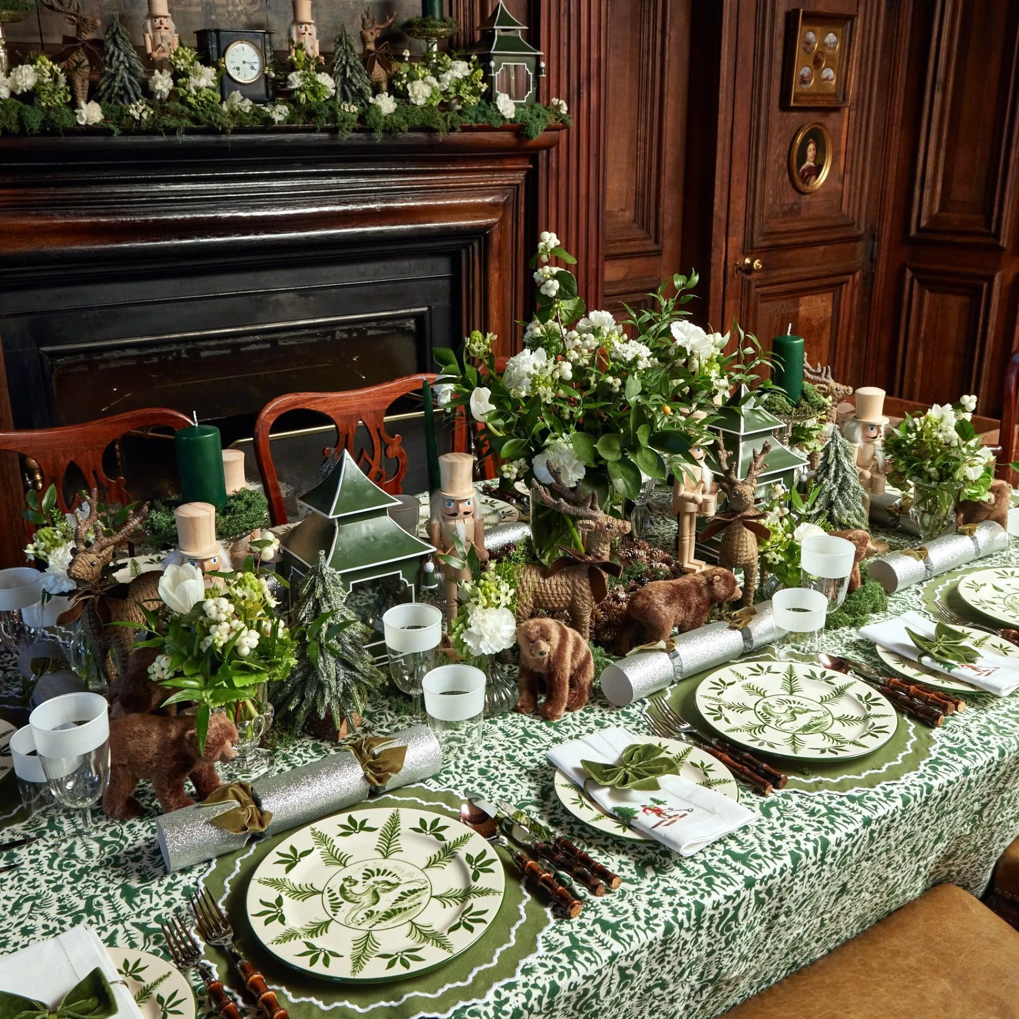 White Embroidered Skier Napkins (Set Of 4)|Mrs. Alice Outlet