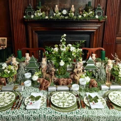 White Embroidered Skier Napkins (Set Of 4)|Mrs. Alice Outlet