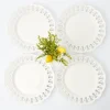 White Lace Dinner Plates (Set Of 4)|Mrs. Alice Best