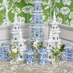 White Porcelain Pagoda|Mrs. Alice