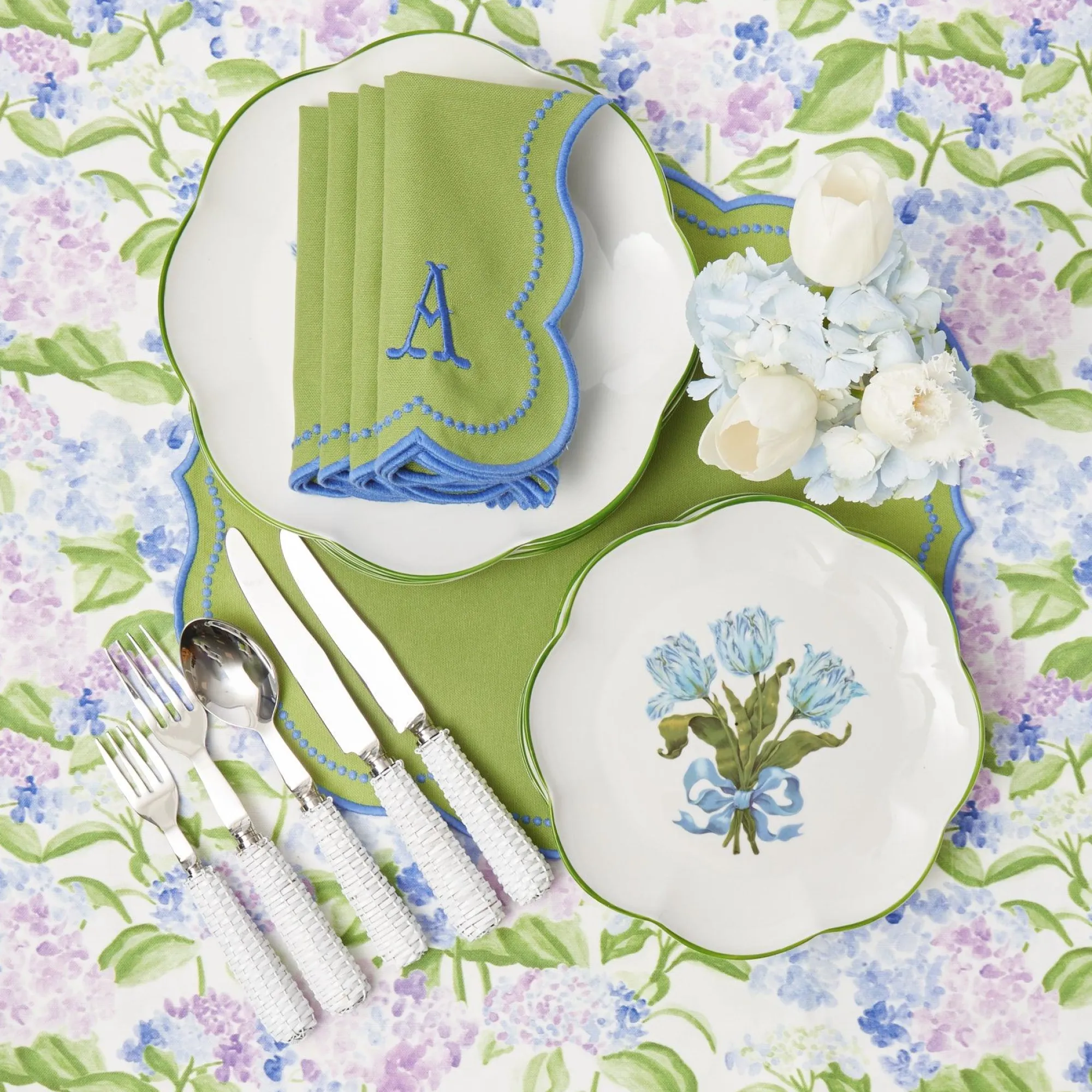 White Rattan Cutlery (5 Piece)|Mrs. Alice Outlet
