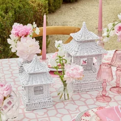 White Rattan Pagoda Lantern|Mrs. Alice Sale