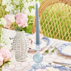 White Rattan Vase (Set Of 3)|Mrs. Alice Outlet