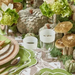 White Ribbon Water & Wine Glassware Set|Mrs. Alice Discount