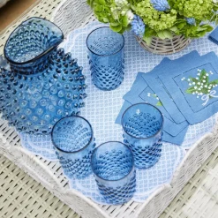 White Scalloped Rattan Tray|Mrs. Alice Best