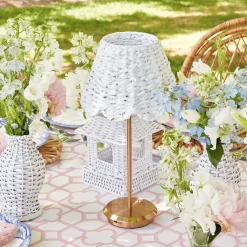 White Seagrass Lampshade|Mrs. Alice Clearance