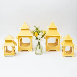 Yellow Pagoda Lantern Set|Mrs. Alice Online