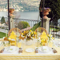 Yellow Swirl Outdoor Glasses (Set Of 6)|Mrs. Alice Outlet